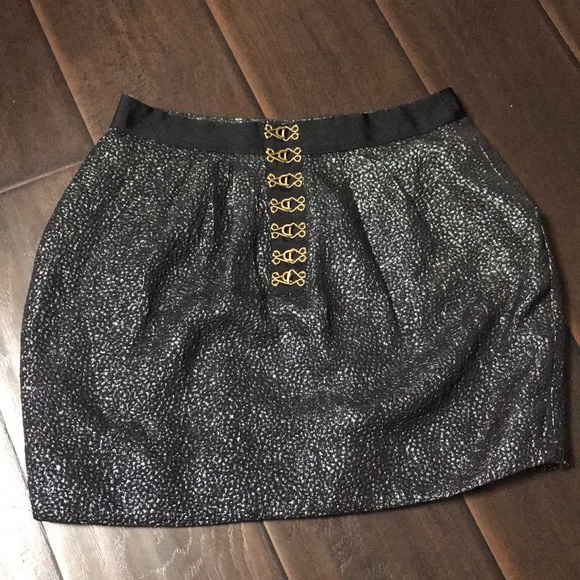 Anthropologie Dresses & Skirts - 5 for $35 Anthro Leifsdottir Black Sparkle Skirt 4